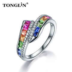 Women Jewelry Customize Silver Ring Couple Wedding Diamond From Wholesale Silver Ring Supplier