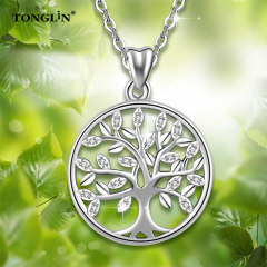 Fashion Design Necklace Pendant Wholeasale Gemstone family tree of life Silver Pendants