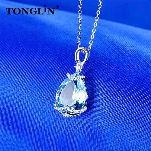 2021 Sterling Silver Custom Pendant Necklace Simplicity Design Ladies Necklace