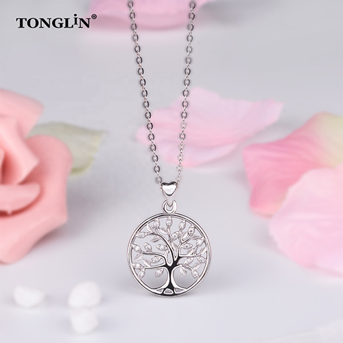 Fashion Design Necklace Pendant Wholeasale Gemstone family tree of life Silver Pendants