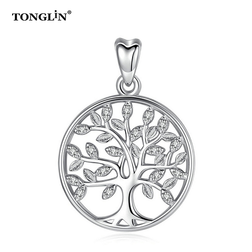 Fashion Design Necklace Pendant Wholeasale Gemstone family tree of life Silver Pendants