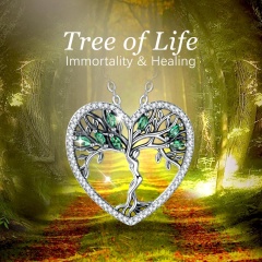 Wholesale 925 Sterling silver jewelry women tree of life custom jewelry pendant necklace