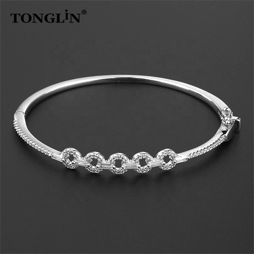 Special Zircon Chain Link Custom Women Bracelet Buy 925 Sterling Silver Bracelets & Bangles Wholeasale Online