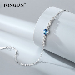 Fashion antique hot diamonds bracelet wholesale custom made silver bracelets for women