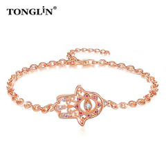 New fashion customized bracelets for women crystal white gold plated factory jewelry sterling silver bangles design wholesale