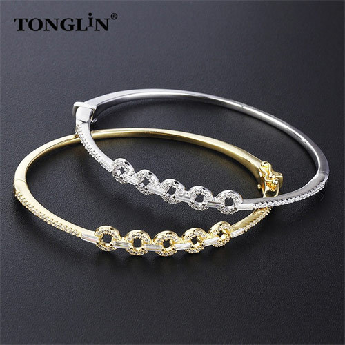 Special Zircon Chain Link Custom Women Bracelet Buy 925 Sterling Silver Bracelets & Bangles Wholeasale Online