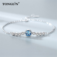 Fashion antique hot diamonds bracelet wholesale custom made silver bracelets for women