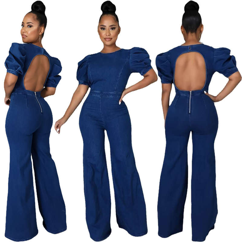 Wholesale Fashion Jeans suit onepiece suit for women SizeS2XL PC3082