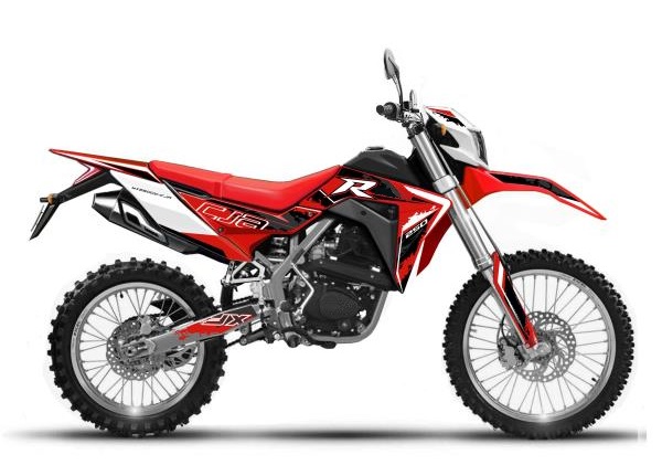Dual sport motorcycle off road and on road