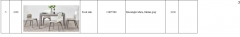Detailed specification of the tables and chairs (to be continued)