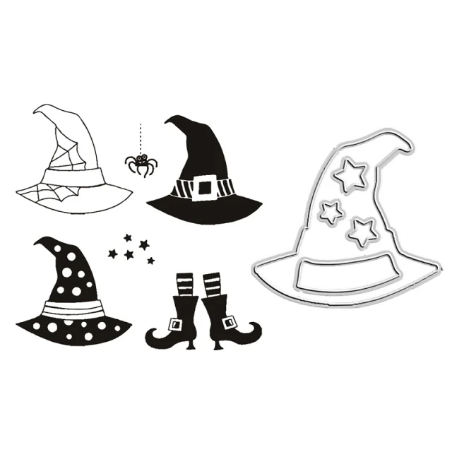 Spellbinders Cutting Dies for Card Making, Magic Hat Metal Stencils for DIY Scrapbook Photo Album Embossing
