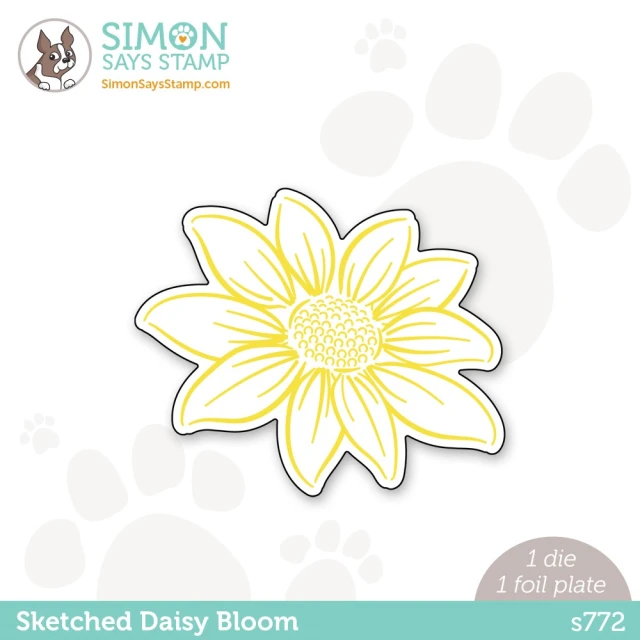 Simon Says Stamps Fine Daisy Blossom Hot Foil Plate and Metal Cutting Dies for Scrapbooking Paper Making Festival Dies Embossing Frames Card Die Cut No Stamps