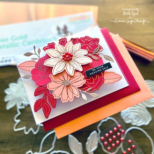Simon Says Stamps Fine Daisy Blossom Hot Foil Plate and Metal Cutting Dies for Scrapbooking Paper Making Festival Dies Embossing Frames Card Die Cut No Stamps