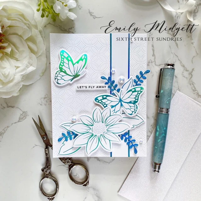 Simon Says Stamps Fine Daisy Blossom Hot Foil Plate and Metal Cutting Dies for Scrapbooking Paper Making Festival Dies Embossing Frames Card Die Cut No Stamps