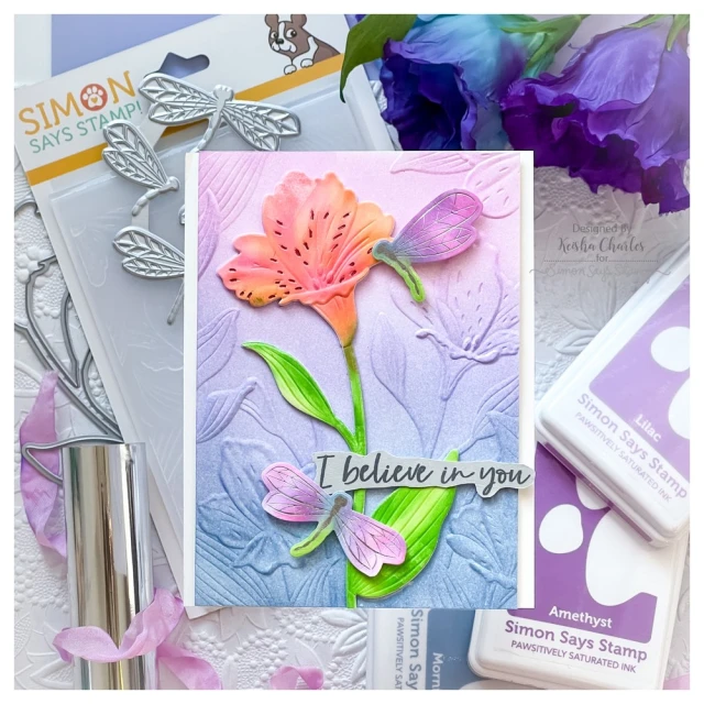 Simon Says Stamps Happy Dragonfly Hot Foil Plate and Metal Cutting Dies for Scrapbooking Paper Making Insect Dies Embossing Frames Card Birthday Die Cut No Stamps