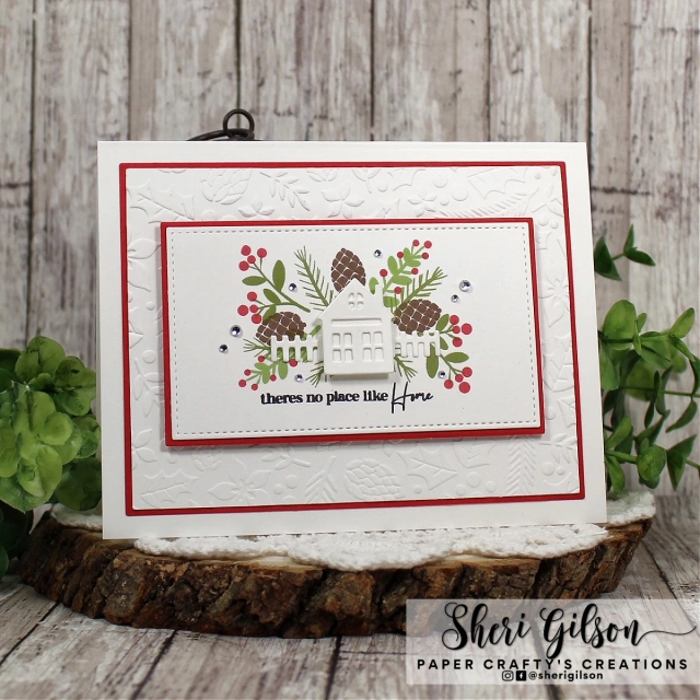 Gina K Front Porch Builder Clear Stamps and Cutting Dies for Scrapbook Paper Making Christmas House Garden Card Craft Set