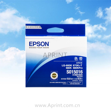 Epson LQ660K LQ680K LQ670K+T S015016  C13S015524 Ribbon Cartridge