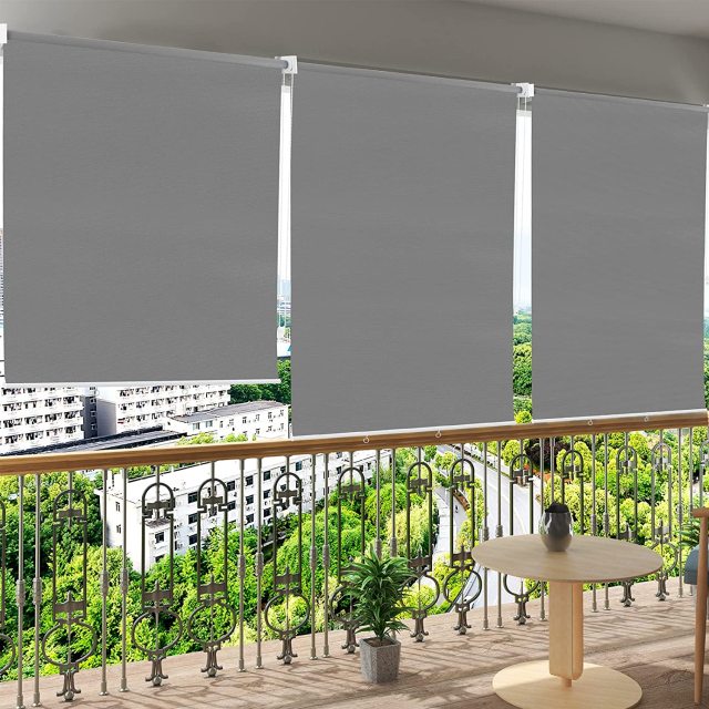 Outdoor Roller Blind Sun Protection Blind Vertical Awning Privacy Screen Sun Protection Balcony Blind Outdoor Roller Blind Balcony Patio