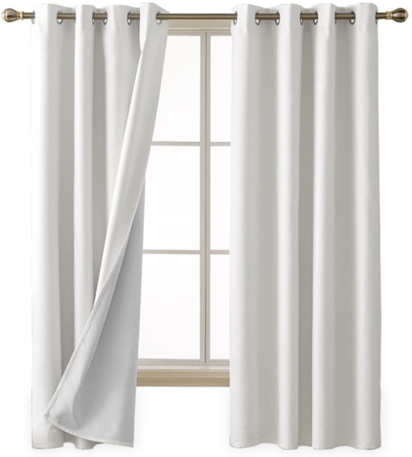 White Curtain Blackout Curtains For Bedroom  Blackout Window Curtain Panels For Living Room