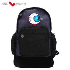 Guangzhou 3D grating schoolbag surface printing three-dimensional change icon offset printing TPU material pressing sewing