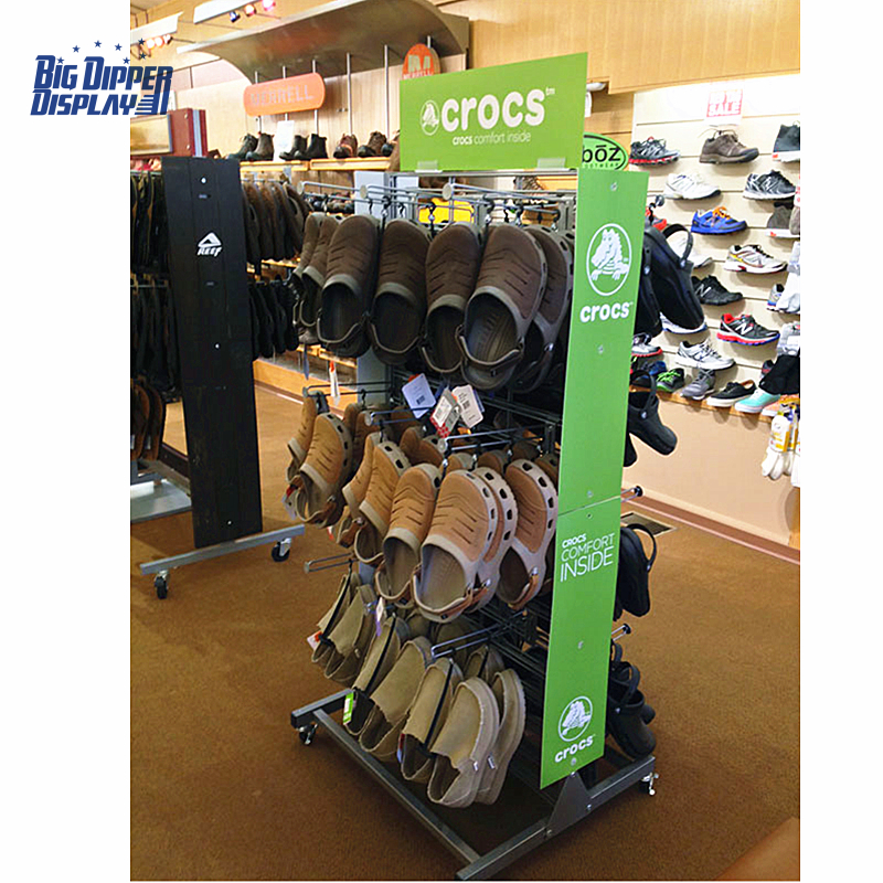 BDD-FF30 Hot Selling footwear shop metal Flip Flops display stand