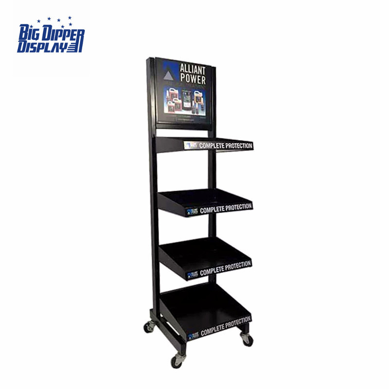 BDD-BA14 Commercial Batteries display rack car battery stand shelf