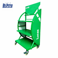 BDD-BA01 Heavy Duty Auto Batteries Stand Metal Retail Store Shelves Car Battery Display Rack