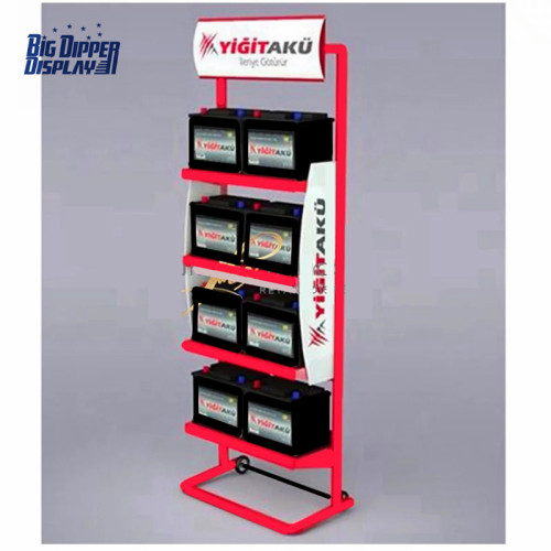 Car Shop, Car Battery Display Stand,Storage Battery Rack, Auto