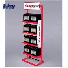 BDD-BA15 4S store automotive batteries shelf car battery display rack