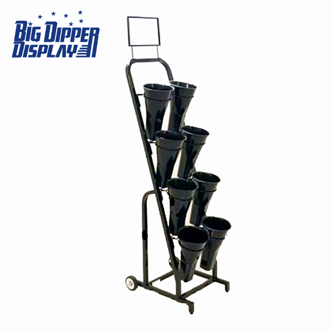 BDD-FL11 8 Plastic Vase Floral Cart