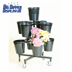 BDD-FL19 9 Plastic Buckets Floral Stand flower tower