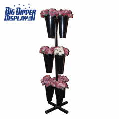 BDD-FL08 9 Plastic Vase Florist Floral Stand Flower Display Stand