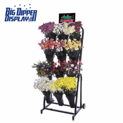 BDD-FL12 12 Plastic Vase Floral Cart