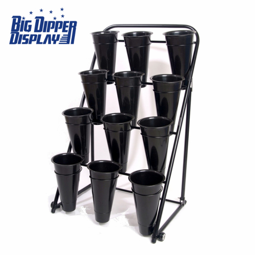 BDD-FL17 12 Plastic Vase Floral Cart