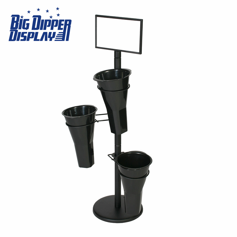 BDD-FL03 Floral Stand Flower Display Stand with 3 Plastic Vase