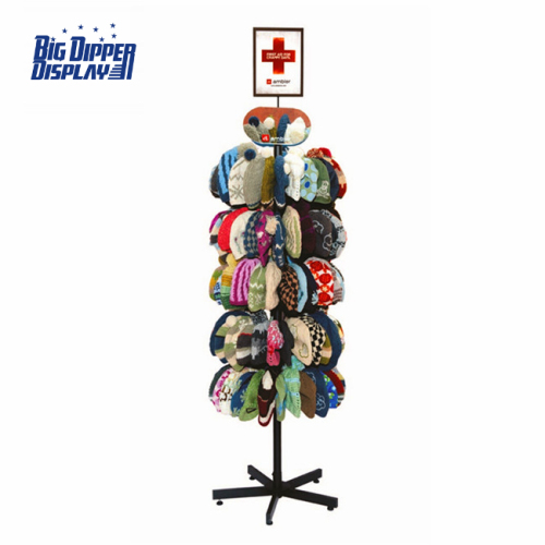 BDD-HC05 floor standing metal hat display stand
