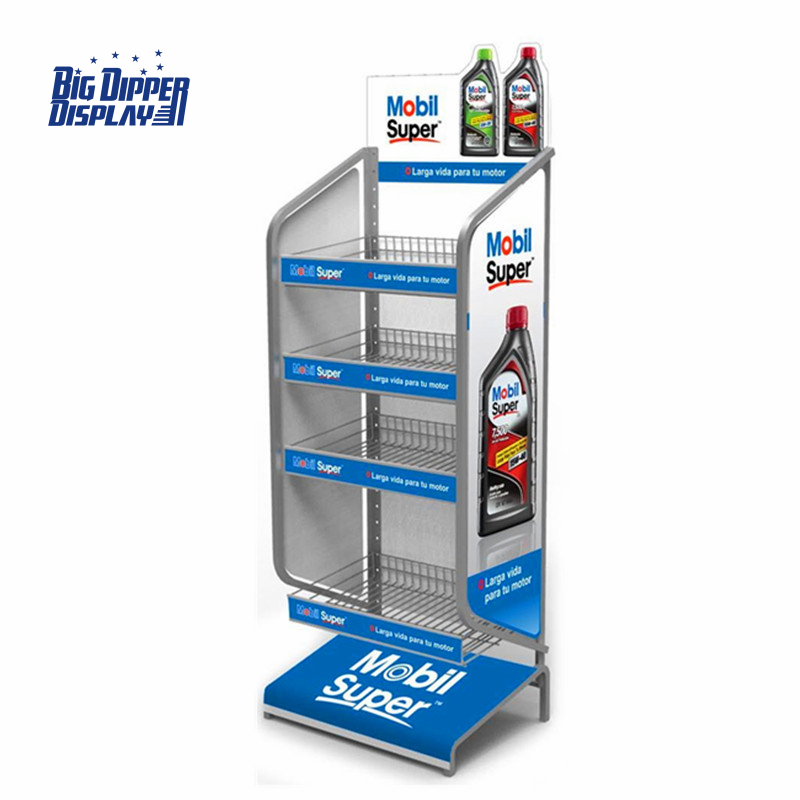 BDD-OL07 Motor oil rack display Engine oil display rack storage stand