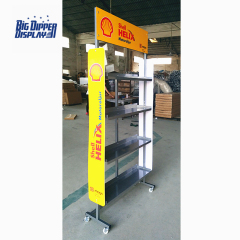 BDD-OL02 Floor Standing Metal Motor Oil Display Rack