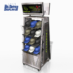 BDD-HC11 retail store metal baseball hat cap display stand