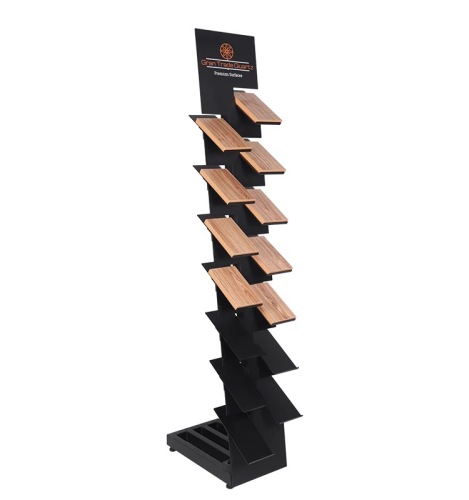 BDD-ST07 Floor-Standing Steel Display Rack For Marble Stone Ceramic Tiles Wood Flooring Samples