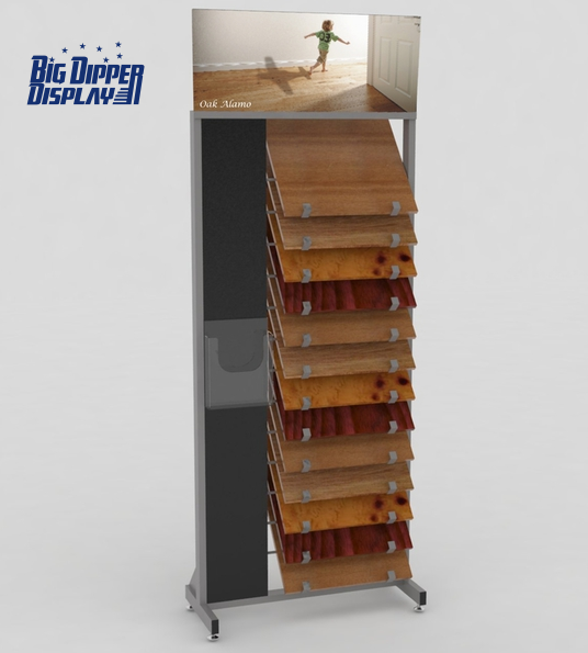 BDD-WF09 flooring Display Racks Metal Tiles Shelf Laminate Flooring Display Stand