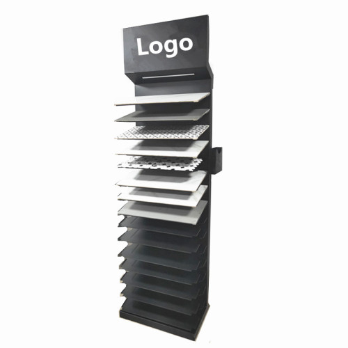 BDD-ST20 Artificial Marble Stone Floor Standing Sample Quartz Ceramic Tile Display Rack
