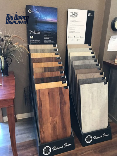 BDD-WF05 Wholesale Wood Floor Vinyl Tile Stand Display Laminate flooring Display Racks