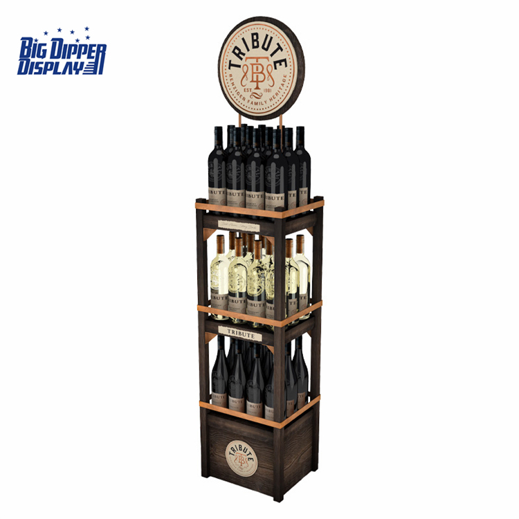 WB16 Commercial Liquor Bottle Display Stand Wine Bottle Display Rack Metal champagne alcohol whiskey beer water Bottle Rack