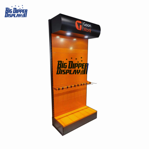 PB59 retail kitchen tools display metal tool display pegs pegboard hanging products peg board display