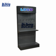 PB69 customize retail store power tool display stand metal hanging hardware tools display hook pegboard display rack