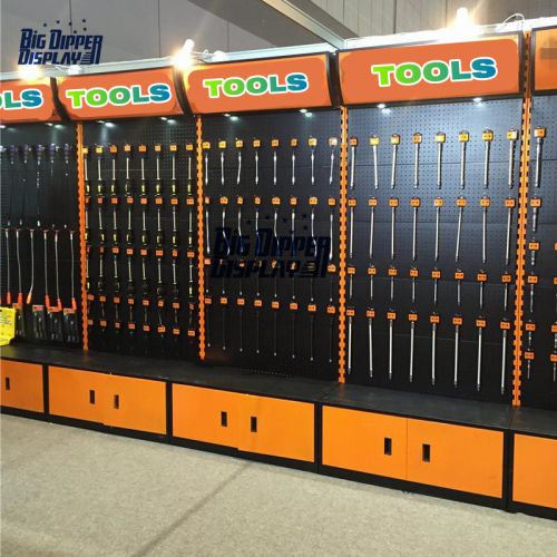 PB56 pegboard hardware product display racks with hok tool accessories display rack stands