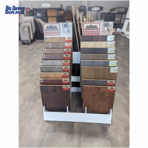 BDD-WF23 timber wood floor display racks laminate hardwood flooring display stands