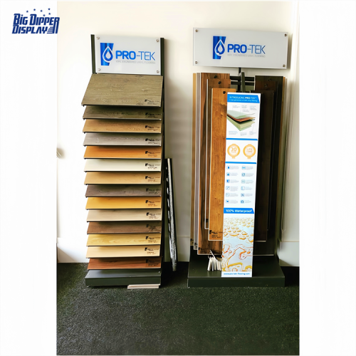 BDD-WF33 wood laminate timber display racks flooring stand