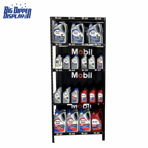 BDD-OL23 Customization metal engine oil display rack automotive motor auto machine Lube Lubricating Oil display stand